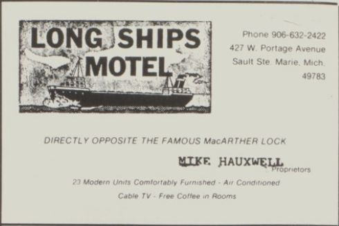 Long Ships Motel - 1988 Yearbook Ad (newer photo)